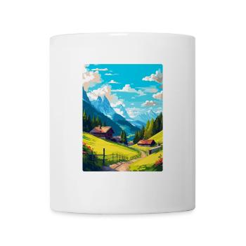 Appenzell Suisse Affiche de voyage vintage WPA - Mug blanc - blanc - Devant