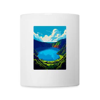 The Azores Portugal Vintage Travel Poster Souvenir - Mug - white - Front