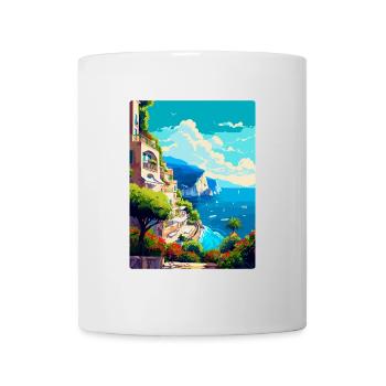 Capri Italy Vintage Travel Poster WPA Art Souvenir - Mug - white - Front
