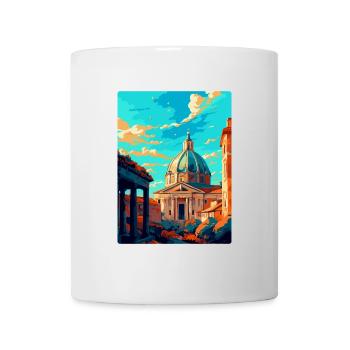 Rome Italy Vintage Travel Poster Souvenir Postcard - Mug - white - Front