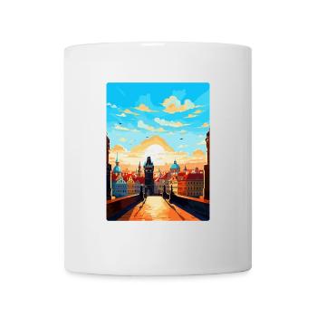 Prague Czech Republic Vintage Travel Poster WPA - Mug - white - Front