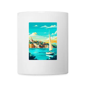 Ibiza Spain Vintage Travel Poster WPA Art Souvenir - Mug - white - Front