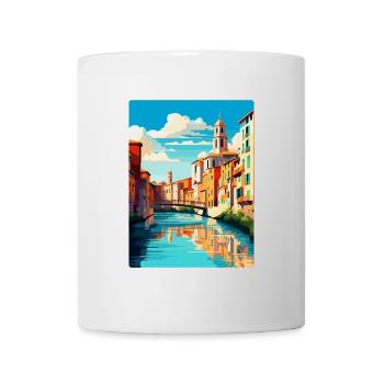 Girona Spain Vintage Travel Poster WPA Souvenir - Mug - white - Front