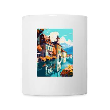 Annecy France Vintage Travel Poster WPA Souvenir - Mug - white - Front