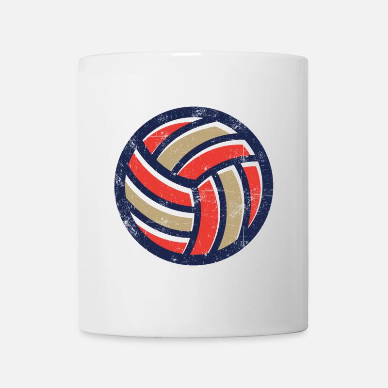 Volley-ball Vintage - Mug blanc - blanc