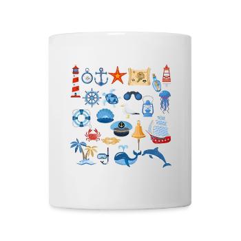 Nautical spirit for summer time - Mug blanc - blanc - Devant