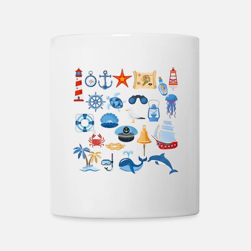 Nautical spirit for summer time - Mug blanc - blanc