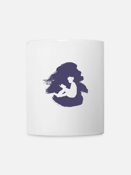 Buch Roman Autor - Tasse - Weiß