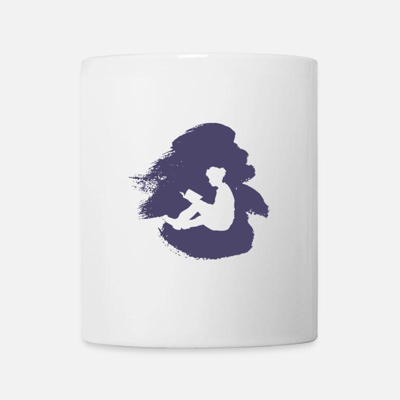 Buch Roman Autor - Tasse - Weiß