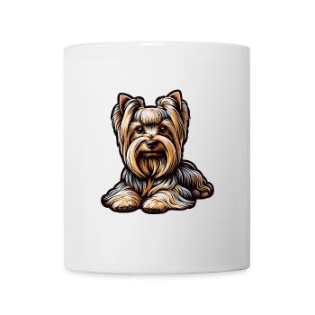 Yorkshire Terrier - Tasse - Weiß - Vorne
