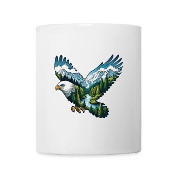 Eagle Natur Abenteuer Camping - Tasse - Weiß - Vorne