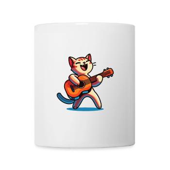 Musiker Katze Violine - Tasse - Weiß - Vorne