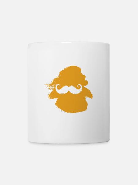 Gesichtsbehaarung Bart - Tasse - Weiß