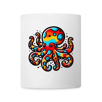 Krake - Tasse - Weiß - Vorne