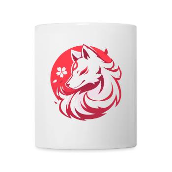 Asian Style White Fox - Mug - white - Front