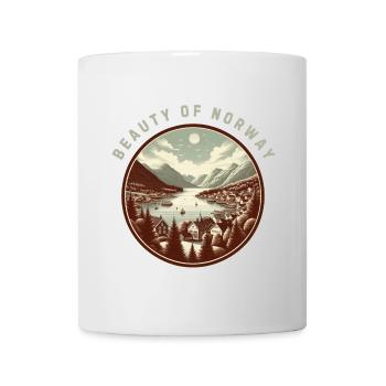 Die Schönheit Norwegens - Tasse - Weiß - Vorne