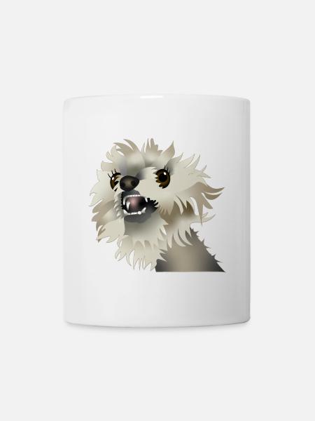 Glücklicher Hund - Tasse - Weiß