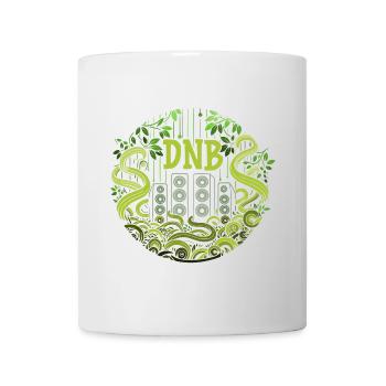 DNB Jungle, Drum and Bass Jungliste - Tasse - Weiß - Vorne