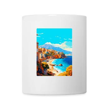 Crète Grèce Affiche de voyage vintage WPA Souvenir - Mug blanc - blanc - Devant