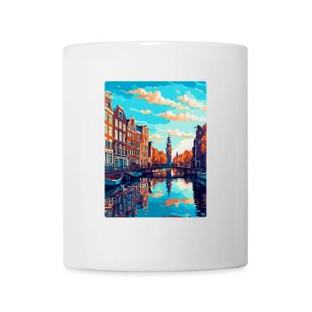 Amsterdam Netherlands Vintage Travel Poster WPA - Mug - white - Front