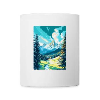 St Moritz Switzerland Vintage Travel Poster WPA - Mug - white - Front