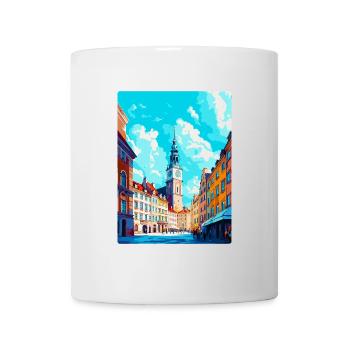 Poznan Poland Vintage Travel Poster WPA Souvenir - Mug - white - Front