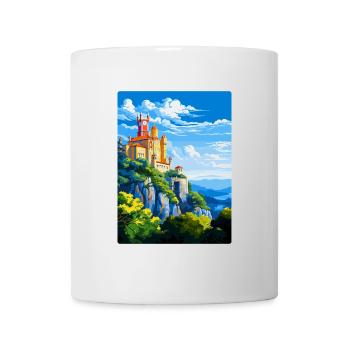 Sintra Portugal Affiche de voyage vintage Souvenir WPA - Mug blanc - blanc - Devant