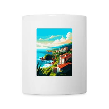 Sao Miguel Portugal Vintage Travel Poster Souvenir - Mug - white - Front