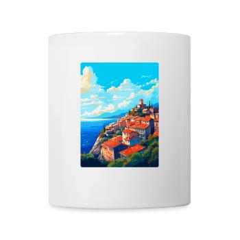 Eze France Vintage Travel Poster Souvenir Souvenir - Mug - white - Front