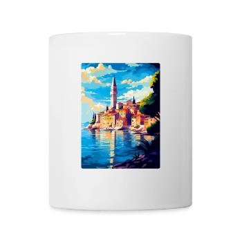 Rovinj Kroatien Vintage Reiseplakat Souvenir WPA - Tasse - Weiß - Vorne