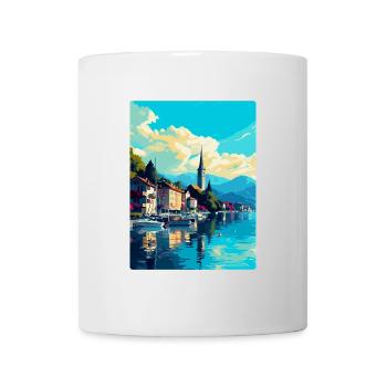 Bregenz Österreich Vintage Reiseplakat Souvenir WPA - Tasse - Weiß - Vorne