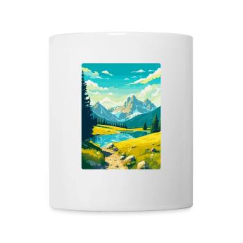 Parc national de Durmitor Monténégro Affiche de voyage - Mug blanc - blanc - Devant
