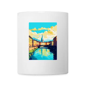 Turin Italy Vintage Travel Poster WPA Art Souvenir - Mug - white - Front