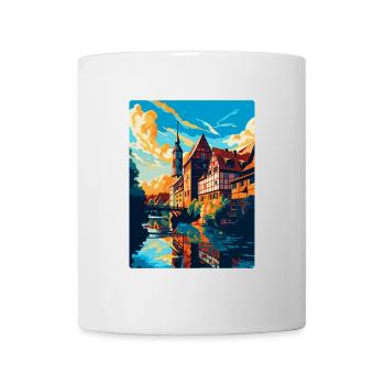 Nuremberg Allemagne Affiche de voyage vintage souvenir - Mug blanc - blanc - Devant