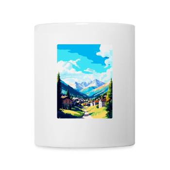 Schladming Autriche Affiche de voyage vintage souvenir - Mug blanc - blanc - Devant