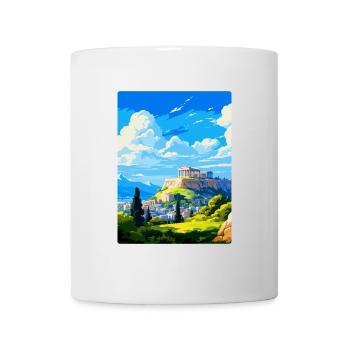 Athens Greece Vintage Travel Poster WPA Souvenir - Mug - white - Front