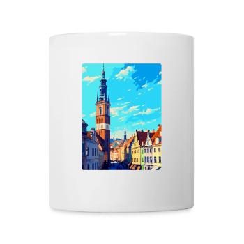 Breslau Polen Vintage Reiseplakat Souvenir WPA - Tasse - Weiß - Vorne