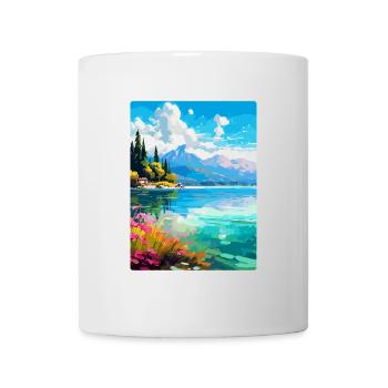 Lake Annecy France Vintage Travel Poster Souvenir - Mug - white - Front