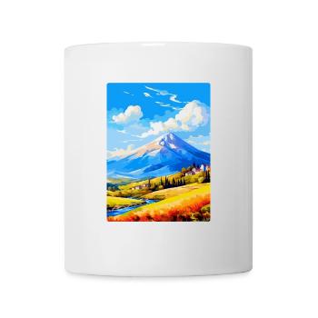 Mont Vardousia Grèce Affiche de voyage vintage WPA - Mug blanc - blanc - Devant
