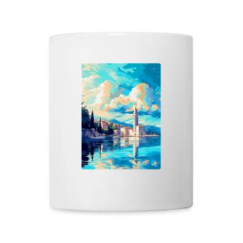 Split Kroatien Vintage Reiseplakat WPA Souvenir - Tasse - Weiß - Vorne