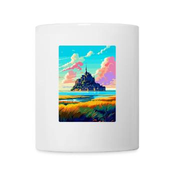 Mont Saint Michel France Vintage Travel Poster WPA - Mug - white - Front