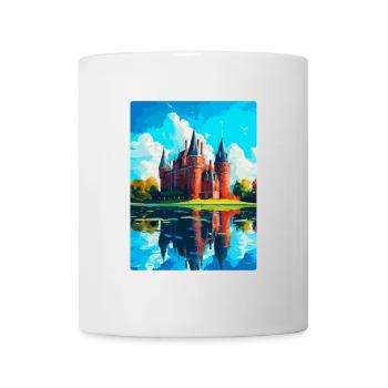 De Haar Castle Netherlands Vintage Travel Poster - Mug - white - Front