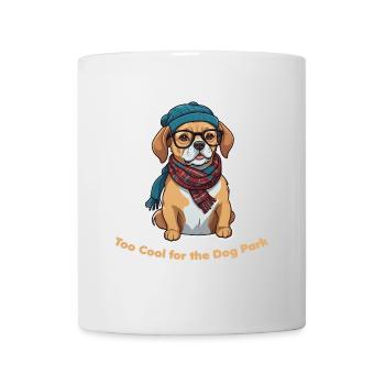 Hipster Dog at the Park - Mug - white - Front