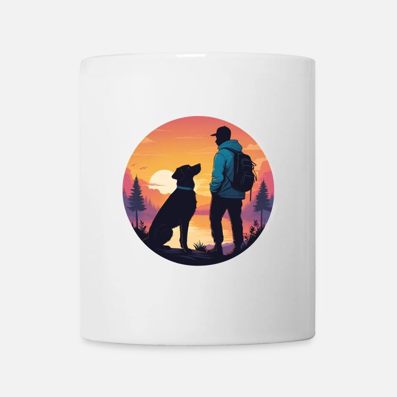Companions at sunset - Mug - white