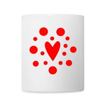 HEART. DAD. MOM. Bachelorette party. BEBE. CHILD. HEART. FEAST - Mug - white - Front