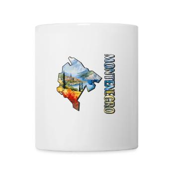 Carte à l’aquarelle Monténégro - Mug blanc - blanc - Devant