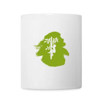 Kletteraffe Aufstieg Steigeisen - Tasse - Weiß - Vorne