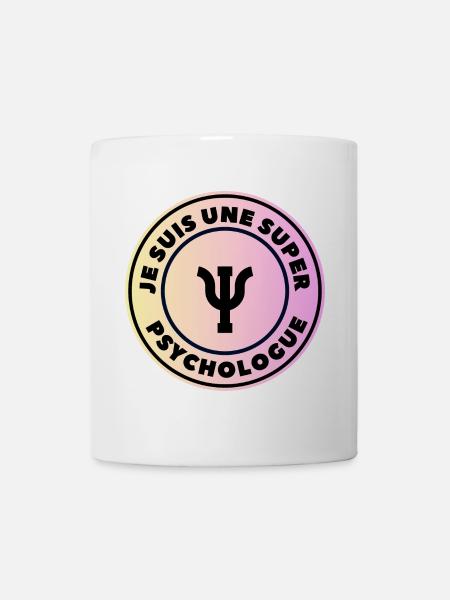 je suis une super psychologue - Mug blanc - blanc