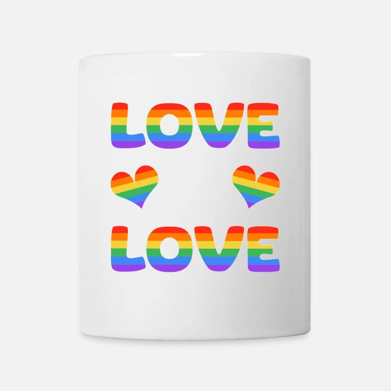 Love Is Love Pride Lettering - Mug - white