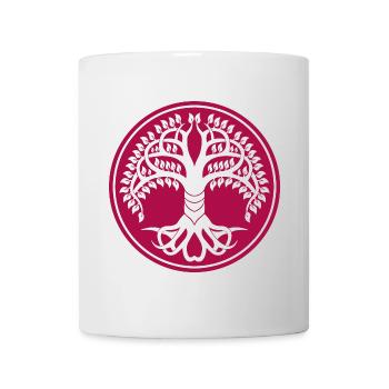 T-Shirt Lebensbaum T-Shirt - Tasse - Weiß - Vorne